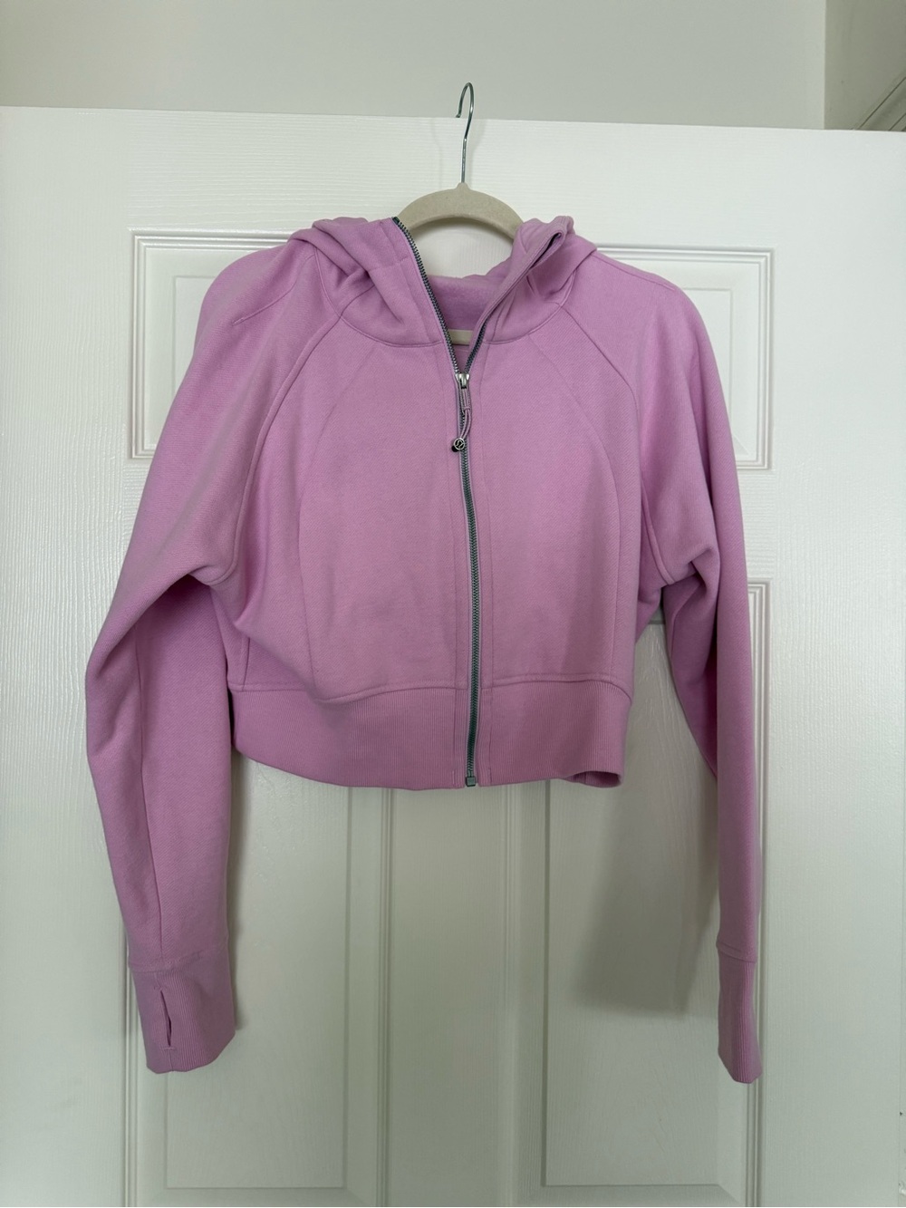 Lululemon Cropped ScubaZip Hoodie Jacket - Lavender Pink